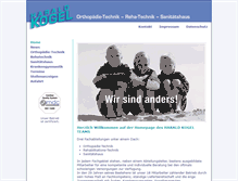 Tablet Screenshot of kogel-orthopaedie.de
